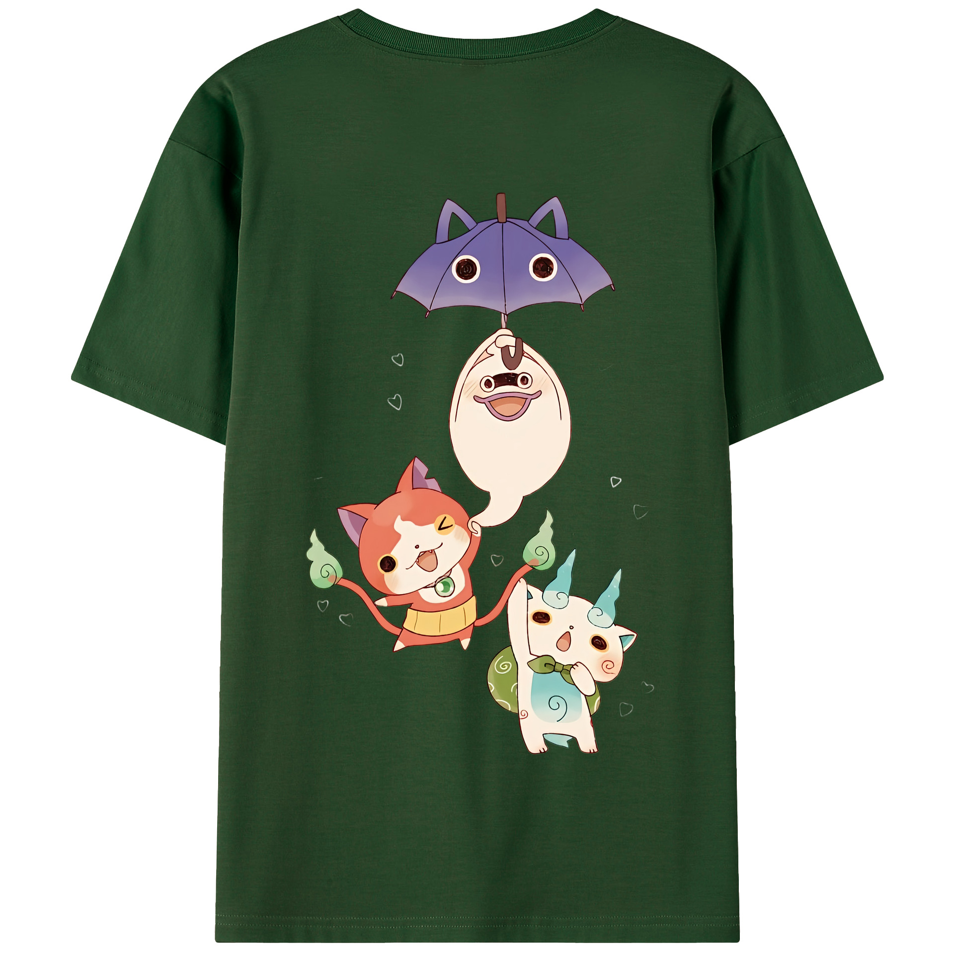 （画像用） 妖怪ウォッチ Yo-kai Watch 綿100％半袖Tシャツ（背面プリント）